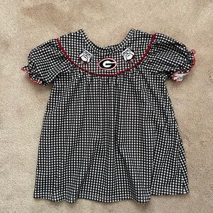 UGA Bulldogs Embroidered 4T Dress